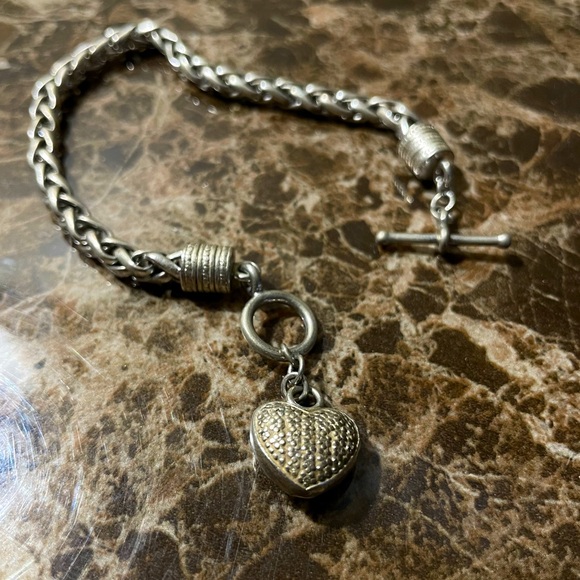 Jewelry - Women’s Silver charmed heart shaped bracelet